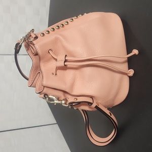 NWOT Rebecca Minkoff - Peach Pebbled Leather Bucket Bag